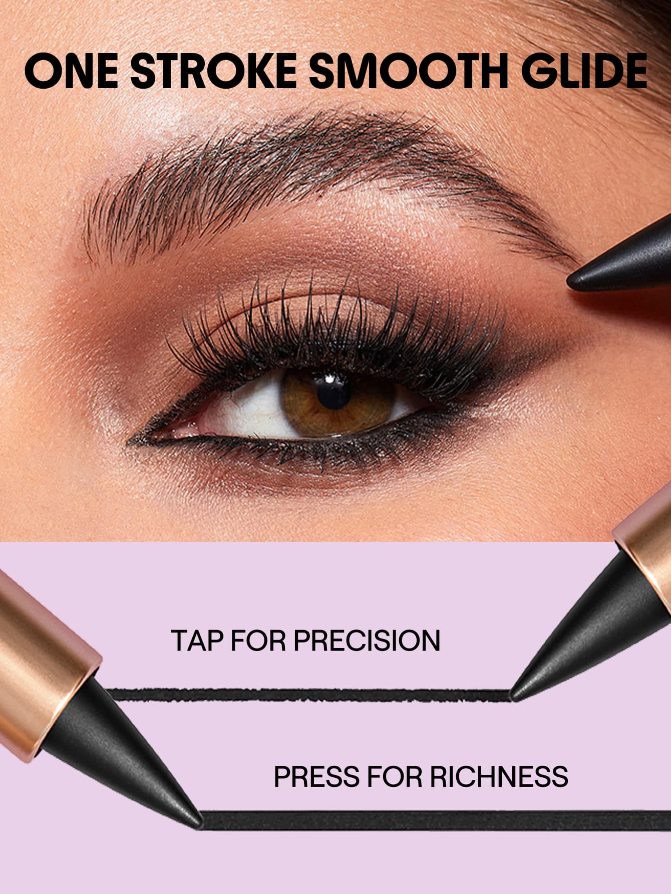 Sheglam Ez Glide Matte Eyeliner Pencil Highly Pigmented Black Swatch