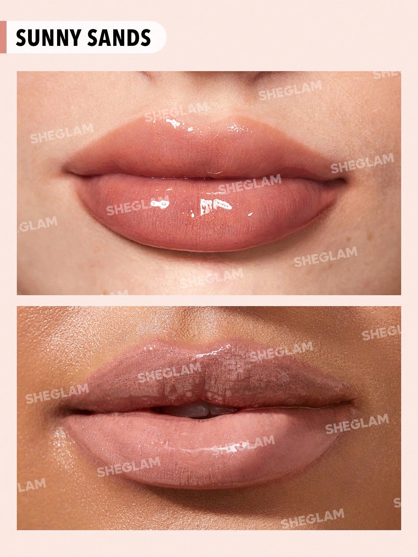ملمع شفاه شيغلام باور بوكيه، لون صني ساندز، لامع ومرطب