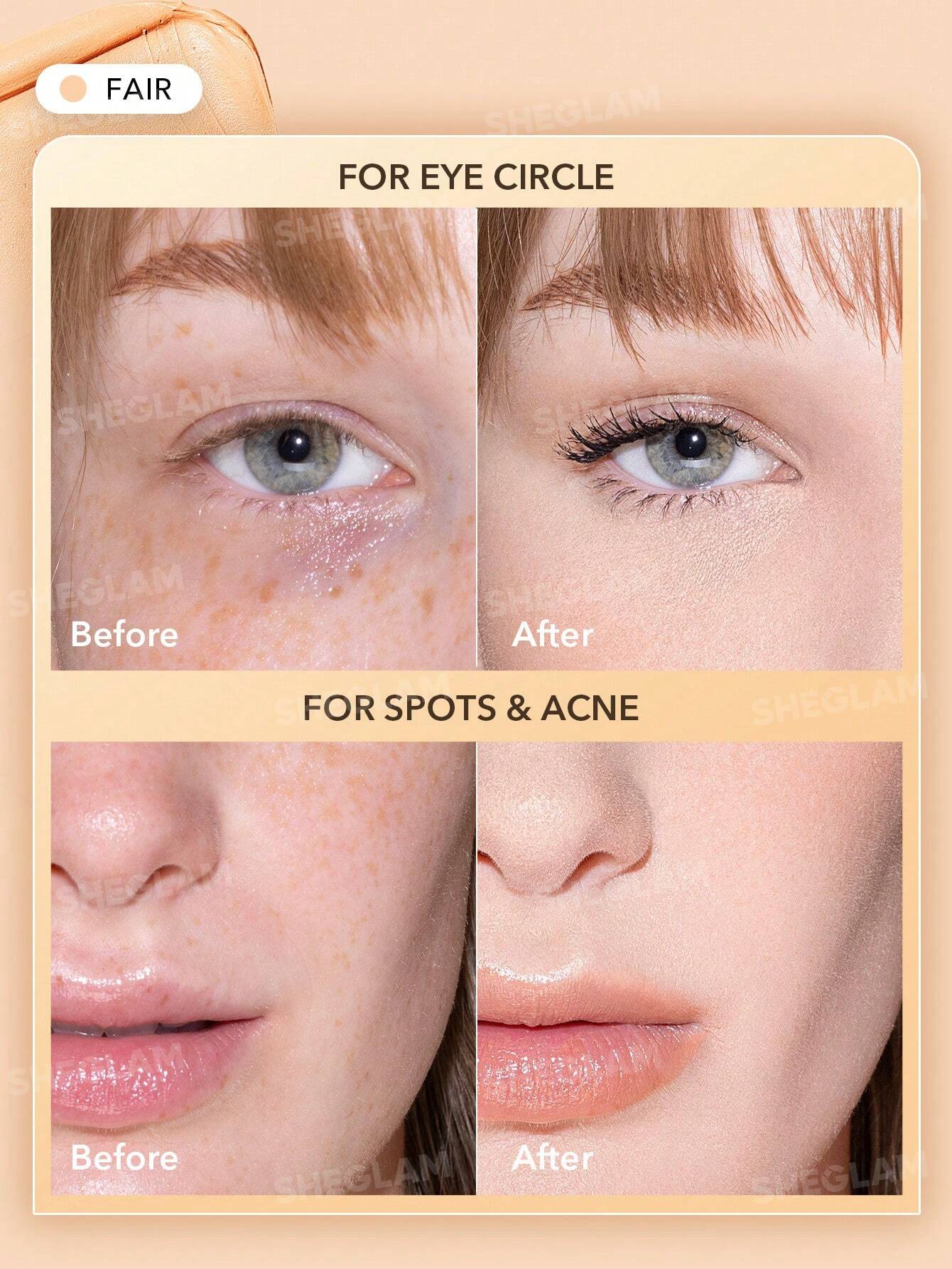 Sheglam Rapid Retouch Cream Concealer - Fair