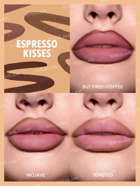 Sheglam So Lippy Lip Liner Set Espresso Kisses
