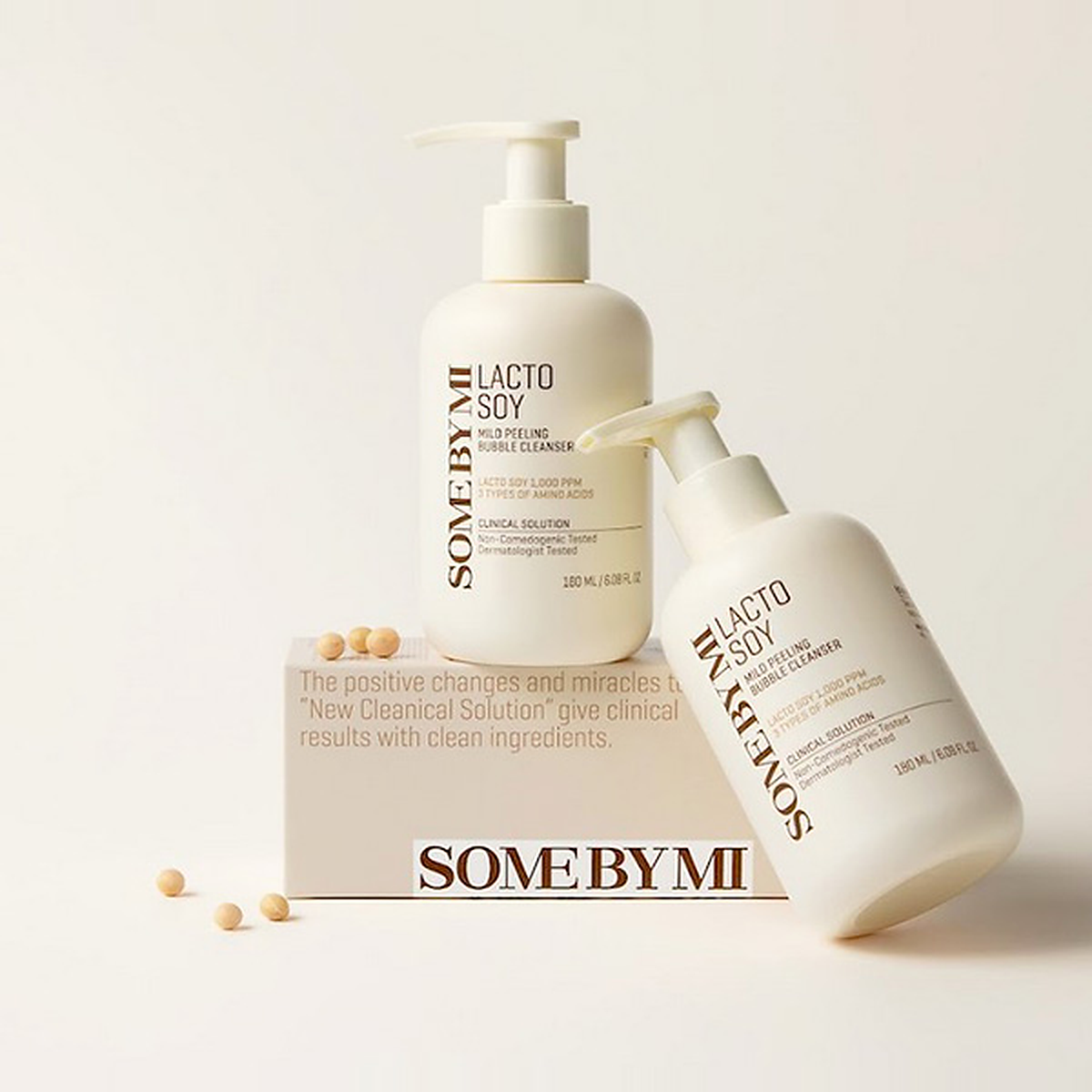 Some By Mi Lactosoy Mild Bubble Peeling Cleanser (180ml) 1