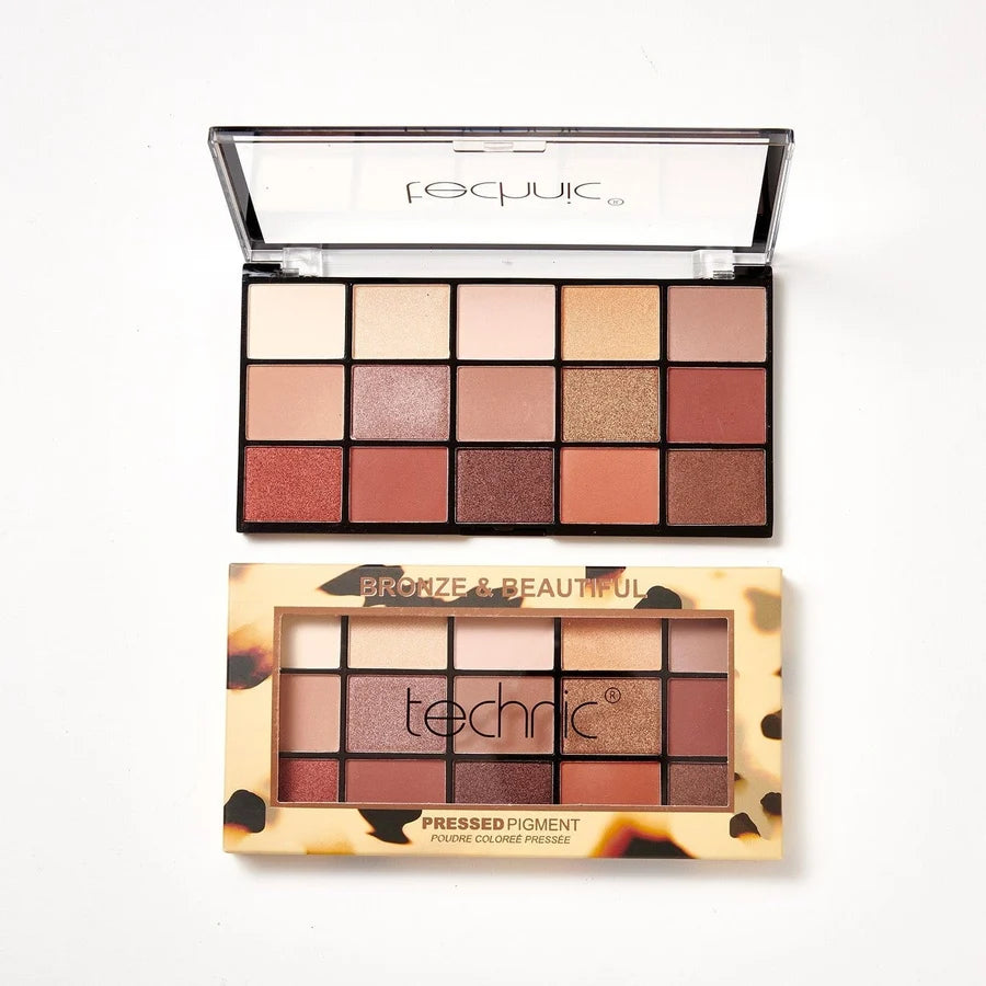 Technic Eyeshadow Palette Bronze And Beautiful 15color 1