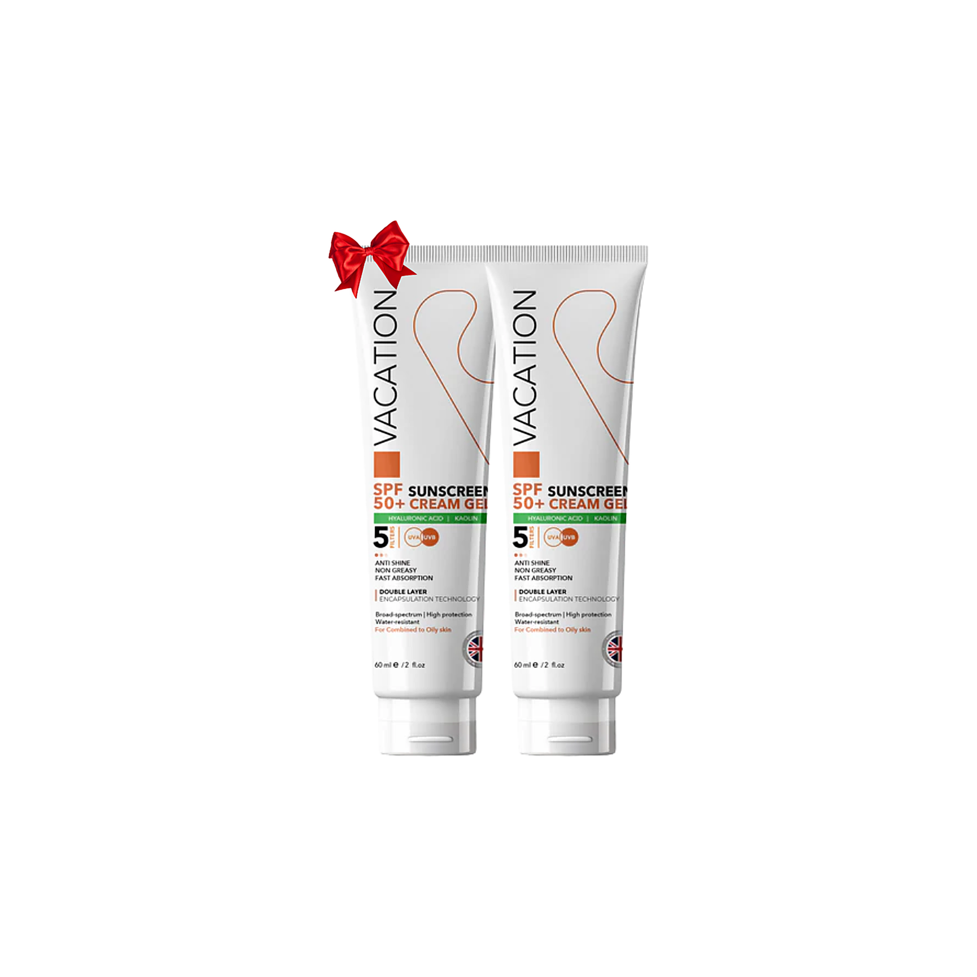 Vacation Hyaluronic Sunscreen Gel 60ml (1+1 Promo Pack)