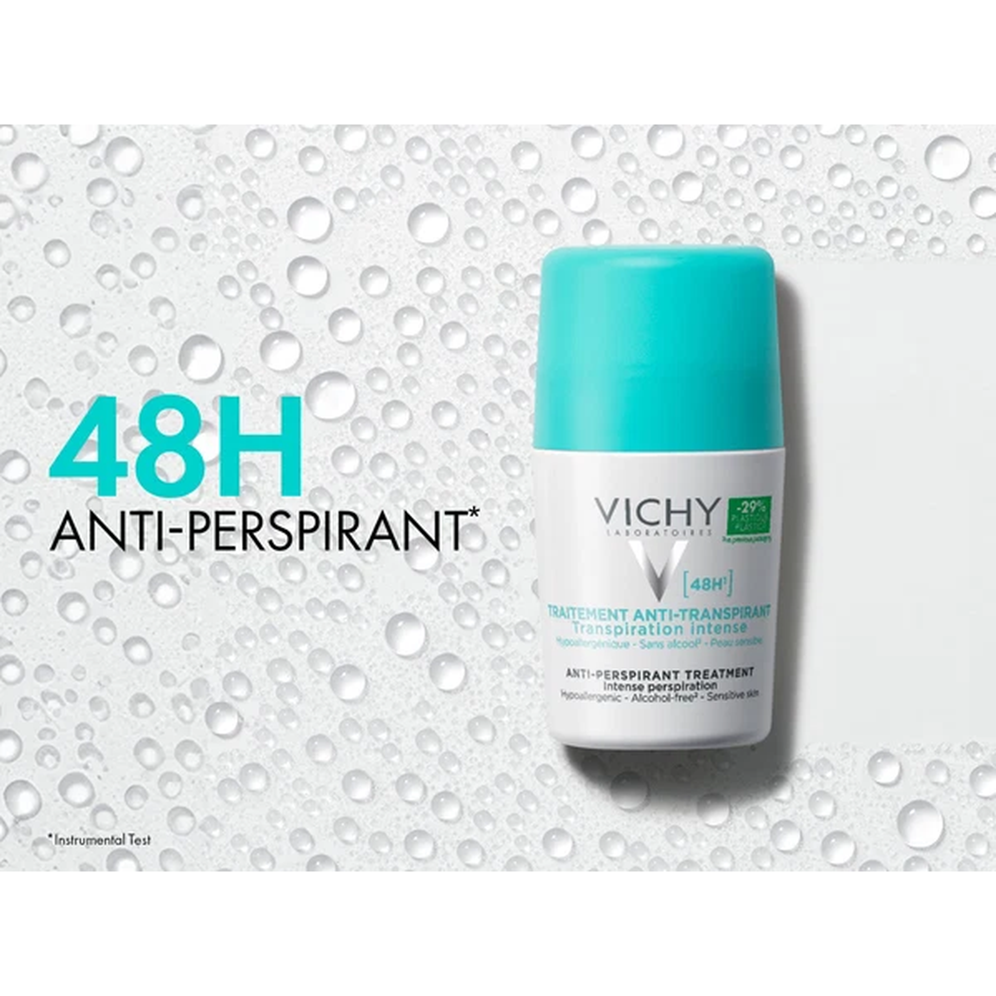 Vichy 48 Hours Anti Perspirant Deodorant Intensive Treatment Roll On - 50ml 1