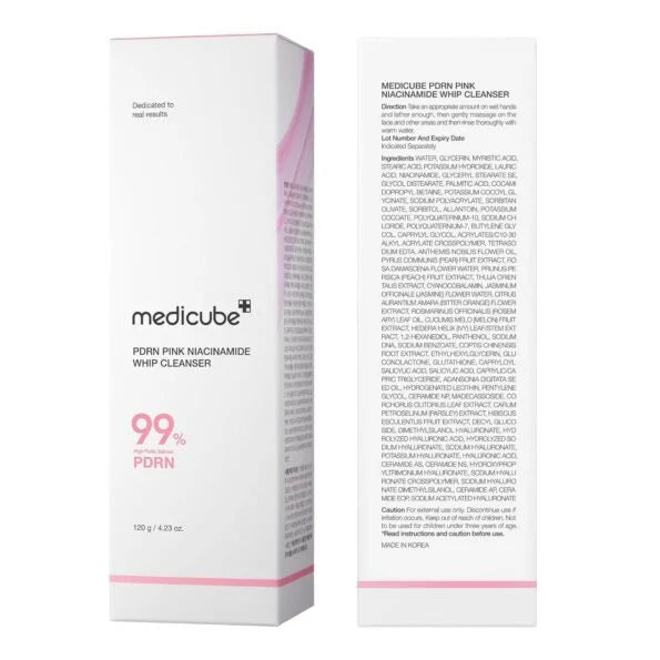 Medicube PDRN Pink Niacinamide Whip Cleanser