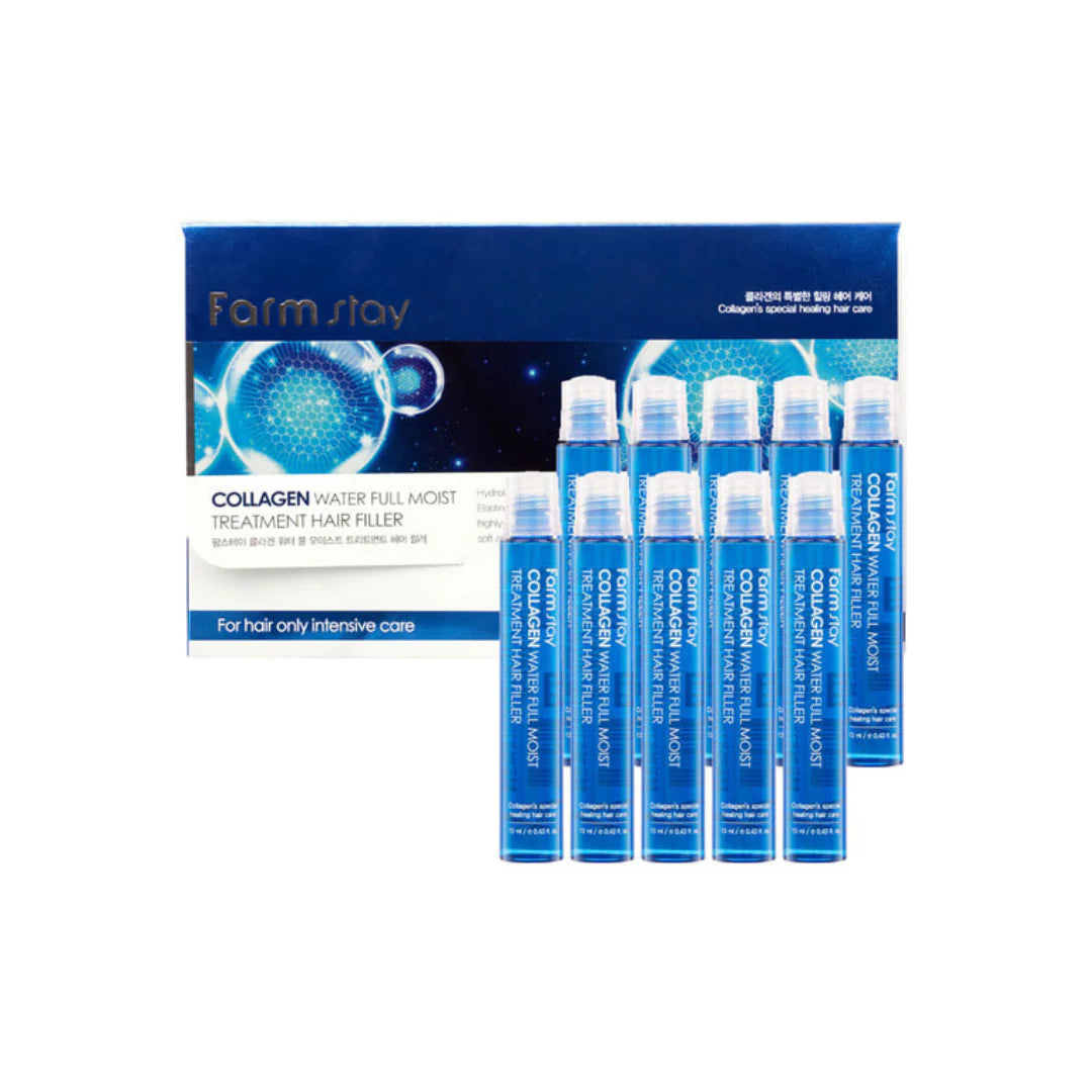 حشو الشعر بماء الكولاجين من فارم ستاي (علبة 10 قطع) HTT001