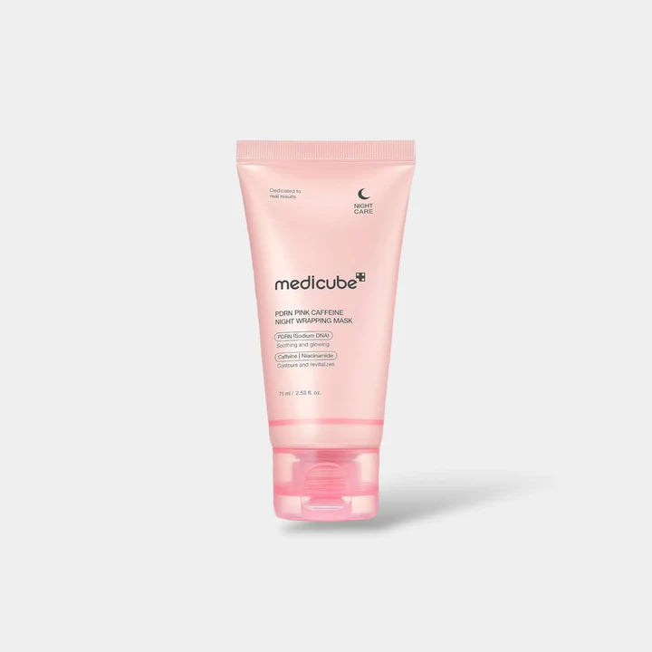 MEDICUBI PDRN PINK CAFFEINE NIGHT WRAPPING MASK