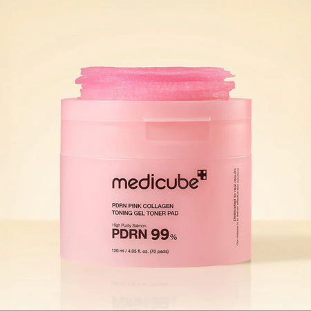 Medicube Pdrn Pink Collagen Toning Gel Toner Pad 70pcs