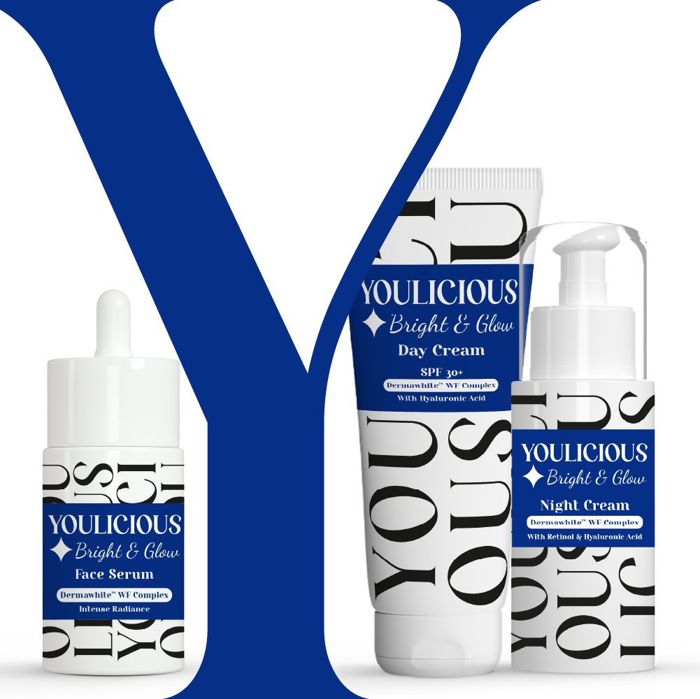 سيروم يوليشس برايت آند جلو للوجه + كريم نهاري + كريم ليلي - عبوة ترويجية